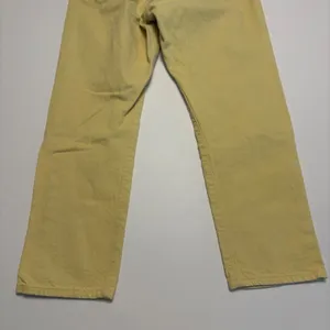 Levi's 501 Original Fit Jeans Womens 29 Yellow Straight Leg Button Fly Denim thumbnail 3