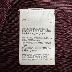 Bar III Ribbed Knit Dress Womens Large Burgundy Open Back Bodycon Midi Maxi Fall thumbnail 7