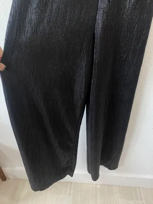 ZARA Basic Collection mesh black jumpsuit size S thumbnail 3