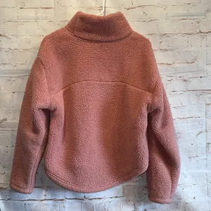 All In Motion Sweater Womens Large Blush Pink Pullover Cropped Hi Lo High Neck thumbnail 4