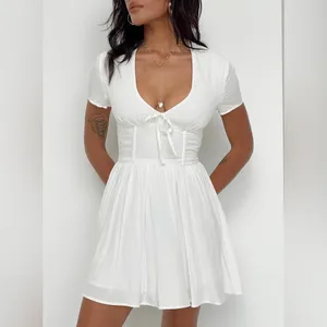 Princess Polly Pasque Mini Dress in White Size 6 New with tags thumbnail 2