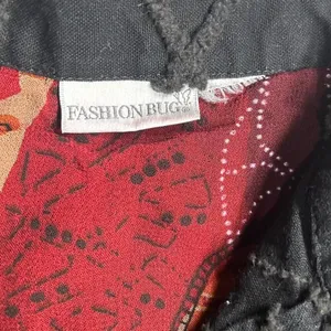 Fashion Bug Button Up Jacket Black Floral Embroidered Patchwork thumbnail 3