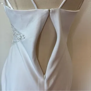 Jump White Sequin Accent Sleeve Mini Cocktail Dress thumbnail 12