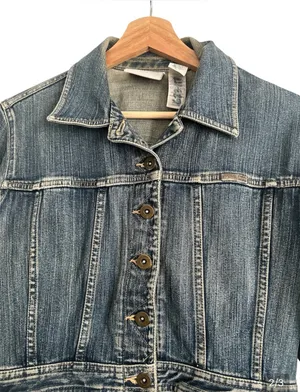 Liz Claiborne Jeans Petite medium-wash denim jacket vintage thumbnail 2