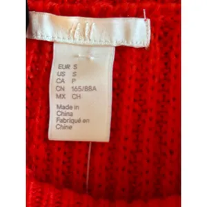 HM Red Ribbed Knit Wool Blend Crew Neck Sweater Small P/N 0521302 6 preppy thumbnail 5