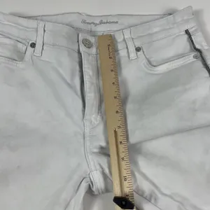 Tommy Bahama Pants Womens 6 White Ella Twill High Rise Ankle Glitter‎ Trim thumbnail 6