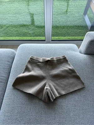 Abercrombie & Fitch Ribbed Knit Drawstring Shorts Size S‎ thumbnail 2
