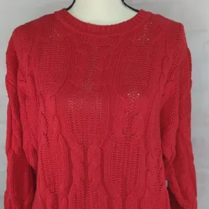 Vintage Bijon Sports Women’s‎ 100% Red Knit Sweater thumbnail 2