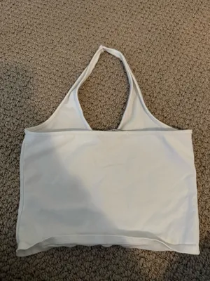 Brandy Melville Top Halter White thumbnail 3