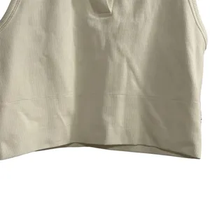 Athleta Women's White Cropped Tank Top Size M‎ thumbnail 6
