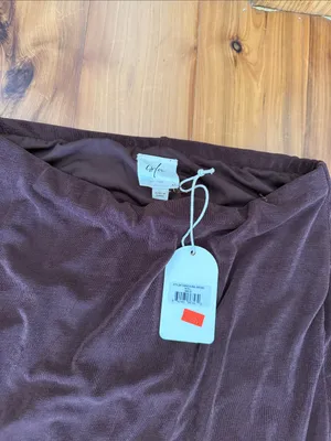 Isla south moon under NWT large Stretch Maxi Skirt in Dark Brown thumbnail 2
