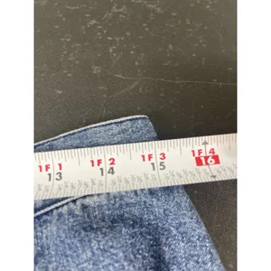 Lauren Jeans Co Ralph Lauren Denim Midi Skirt 10 Blue Frayed Hem Y2K Western thumbnail 11