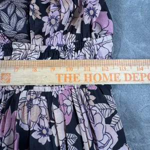 Natural Life Bella Maxi Dress Small Pink Floral Boho Festival Hippie Pockets thumbnail 9