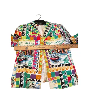 Harvé Benard Benard Holtzman Novelty Print Blazer Sailboat Scenic Multi‎ Color 8 thumbnail 7