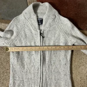 Sherpa Adventure Gear Merino Alpaca Zip Cardigan Women S Grey Long Shawl Sweater thumbnail 7