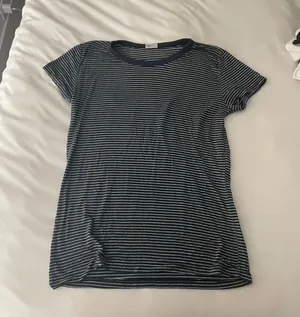 Brandy Melville Navy Striped Shirt thumbnail 1