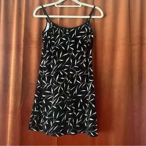 Vintage 90s Jalate Black Velvet Floral Mini Dress thumbnail 7