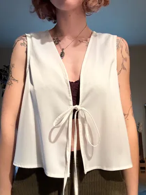 White tie vest thumbnail 1