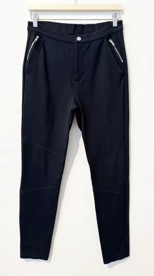 G Fore Double Knit Moto Pants Size 6 Black Stretch Golf‎ Slacks Sporty Classic thumbnail 1