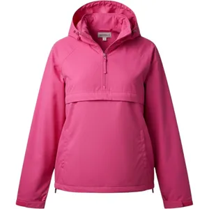 Danskin Hooded Half Zip Active Windbreaker Jacket Pink XL thumbnail 1
