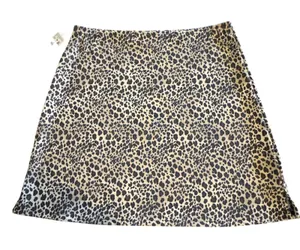 NEW Vintage Gantos Mini Skirt M Leopard Print Deadstock Made in USA 90s Mobb thumbnail 1