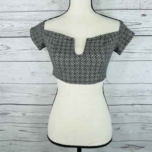 Free People Intimately Brami Lucky Now Medium Crop Top Off-Shoulder Stretch thumbnail 2
