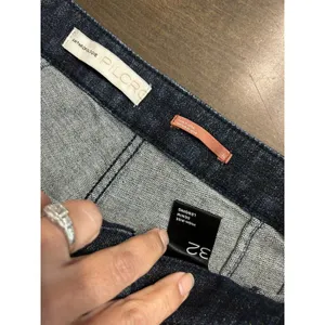 Anthropologie Pilcro High Rise Denim Legging Dark wash Metallic Shimmer Size 32 thumbnail 6
