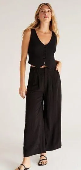 Z Supply Eleanor Vest Black thumbnail 1