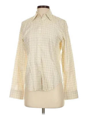Lauren Ralph Lauren Button Up Shirt Women S Plaid L/S Preppy Luxury thumbnail 1