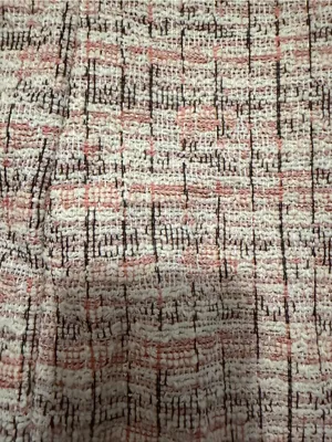 Altar'd State Pink and White Tweed Mini Dress thumbnail 4