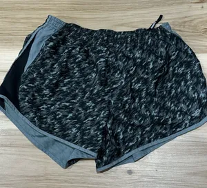 Nike Dri Fit Black Grey Athletic Shorts Women’s Medium thumbnail 1