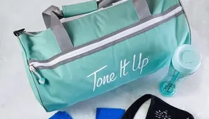 Tone it up duffel bag gym Training camping beach festival travel resort pool thumbnail 1