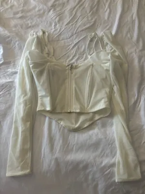 White Fox Boutique Corset White Top thumbnail 4