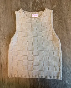 Sweater tank top pink lily thumbnail 1