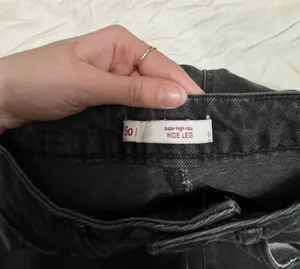 Black Wide Leg Jeans thumbnail 5