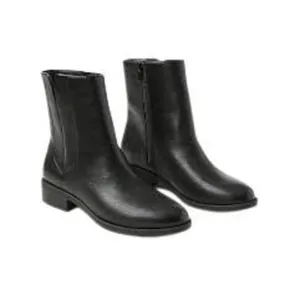 Loft flat ankle Women’s Black vegan leather ankle boots size 11 thumbnail 2
