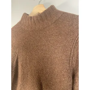 Point Sur J. Crew‎ Alpaca Merino Wool Blend Mockneck Sweater Women's Small Brown thumbnail 2