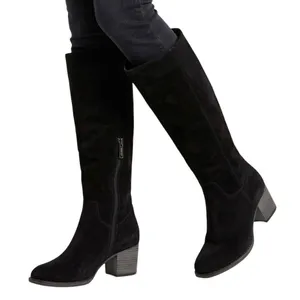Blondo Waterproof Black Suede Tall Knee High Block Heel Boots Size 6.5M NEW thumbnail 1