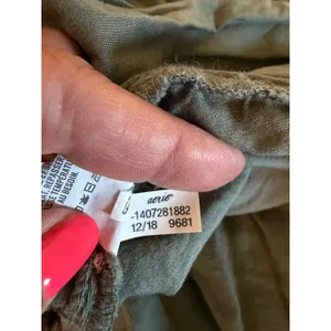 Aerie Sage‎ Green Tie Front Smocked Back Gauze Romper Small 1407-2818-82 thumbnail 9