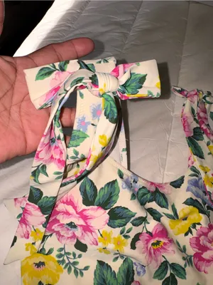 aerie Cream One-Piece with Pink & Green Trim thumbnail 6