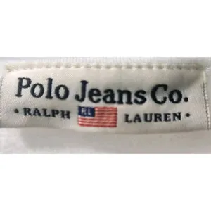 Ralph Lauren Polo Jeans Co. Striped Long Sleeve Top Crew Neck White Casual ‎ Size M thumbnail 3