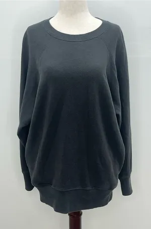 Aerie Women's Charcoal Grey Pullover Sweatshirt with Pockets Oversized XXS thumbnail 1