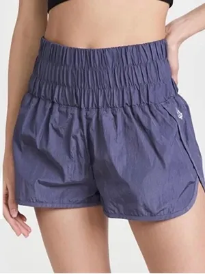 Free People Movement The Way Home Shorts Womens Purple Sporty Athletic‎ Casual thumbnail 1