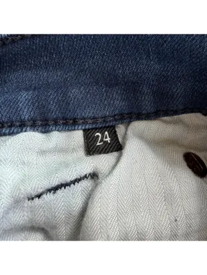 7 For All Mankind Gwenivere Skinny Jeans Womens 24 Blue Stretch Denim Low Rise thumbnail 6