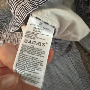 GAP Cotton Easy Pant Size XS Blue and White Stripe Drawstring Elastic Waist thumbnail 4