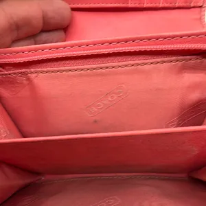 Coach Signature Trifold Pink C Canvas & Leather Wallet thumbnail 7