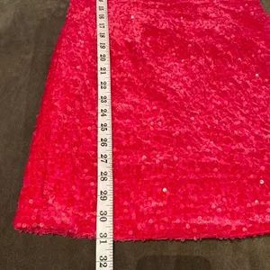 Women’s Sequined One Shoulder Short Pink Party or Prom Dress Size 4 thumbnail 11