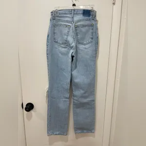 Abercrombie & Fitch Light Blue Straight Leg Jeans thumbnail 2