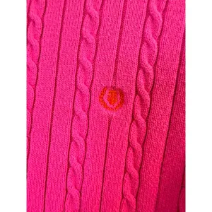 IZOD Pink Cable Knit Turtleneck Sweater Women’s XL 100% Cotton thumbnail 3