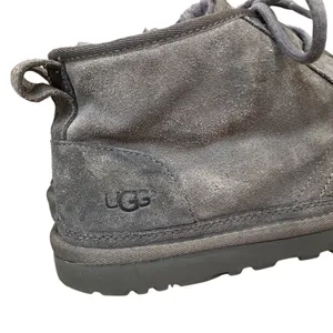 UGG Neumel Charcoal Gray Suede Chukka Ankle Boots Womens Size 10 Lace Up Booties thumbnail 3